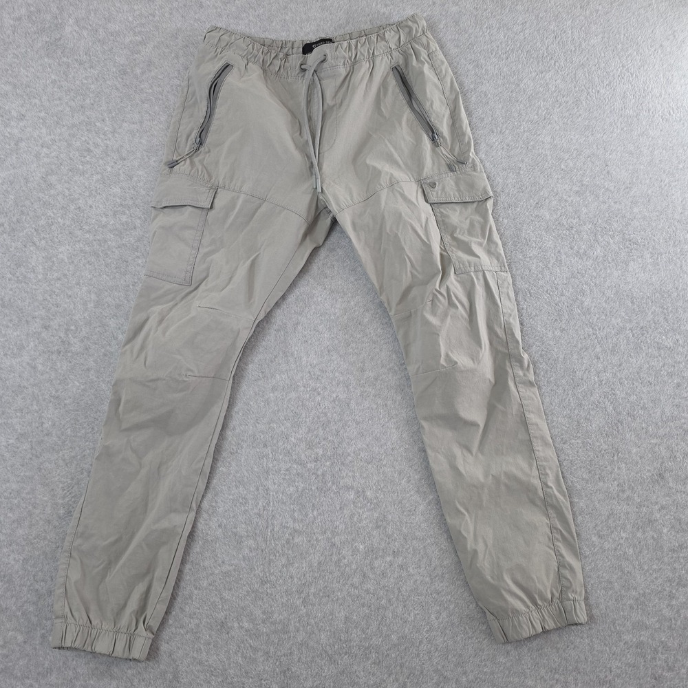 G Fried Denim Cargo Joggers Pants Men's‎ Size Medium Beige Work wear Nylon